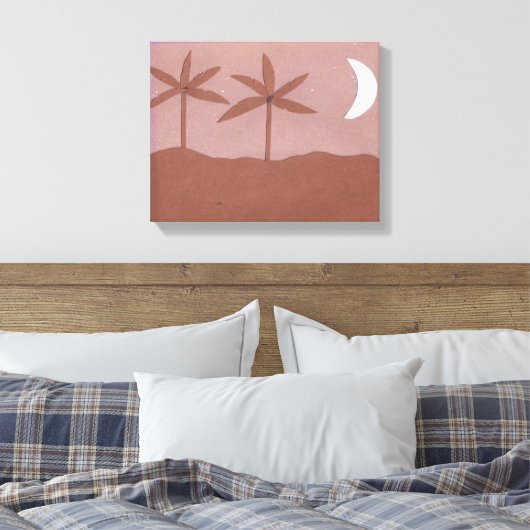 Canvas met Nighttime Scene (Insitu (Slaapkamer))