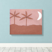 Canvas met Nighttime Scene (Insitu (Houten vloer))