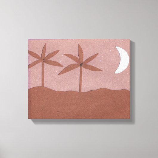 Canvas met Nighttime Scene (Voorkant)