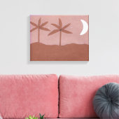 Canvas met Nighttime Scene Afdruk (Insitu (Woonkamer))