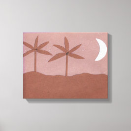 Canvas met Nighttime Scene Afdruk