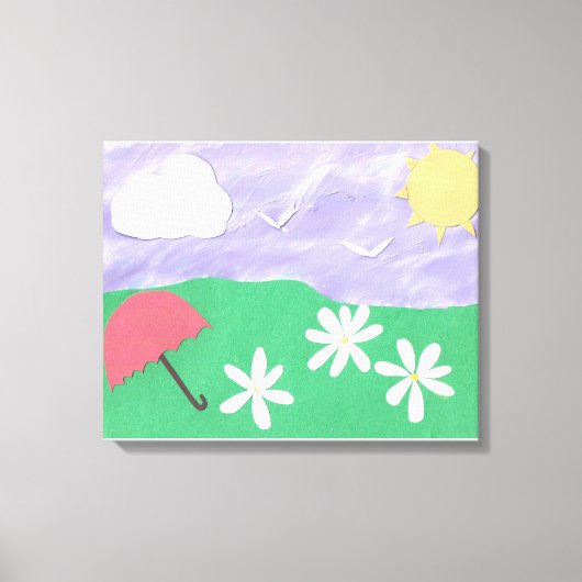Canvas met Outdoor Scene Afdruk (Voorkant)
