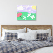 Canvas met Outdoor Scene Afdruk (Insitu (Slaapkamer))