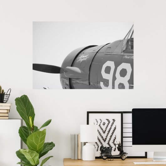 Canvas met  referentievlak poster (Thuiskantoor)