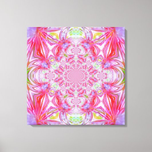 Canvas met rode kristal afdruk (Voorkant)