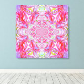 Canvas met rode kristal afdruk (Insitu (Houten vloer))