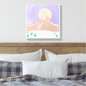 Canvas met Snowy Mountain Scene (Insitu (Slaapkamer))