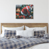 Canvas met traditionele kerstman afdruk (Insitu (Slaapkamer))
