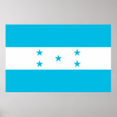 Canvas met vlag van Honduras Poster (Voorkant)