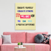 Canvas met wieltjes op voorgrond stoppen afdruk (Insitu (Woonkamer))