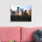 CANVAS: Minneapolis, MN Skyline_ Canvas Afdruk (Insitu (Woonkamer))