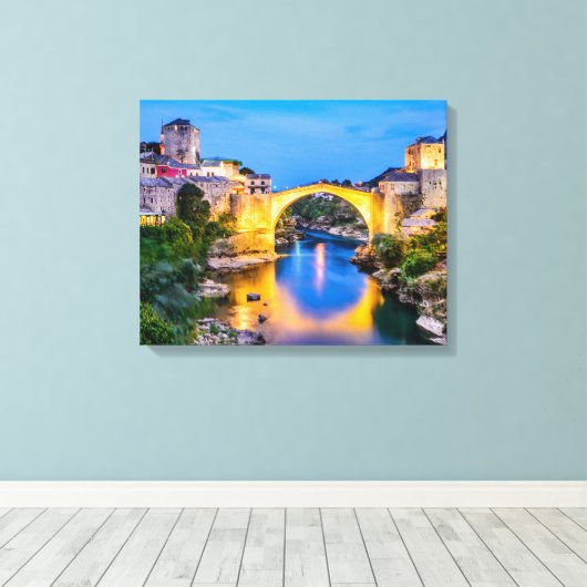 Canvas Mostar Afdruk (Insitu (Houten vloer))