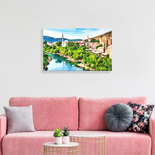 Canvas Mostar Afdruk (Insitu (Woonkamer))