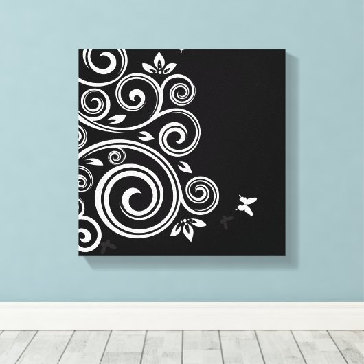 Canvas Muur Art-Art Deco werveling (Insitu (Houten vloer))