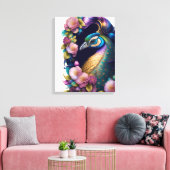 Canvas Muur Art-Peacock (Insitu (Woonkamer))
