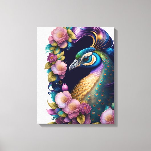 Canvas Muur Art-Peacock (Voorkant)