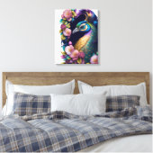 Canvas Muur Art-Peacock Afdruk (Insitu (Slaapkamer))