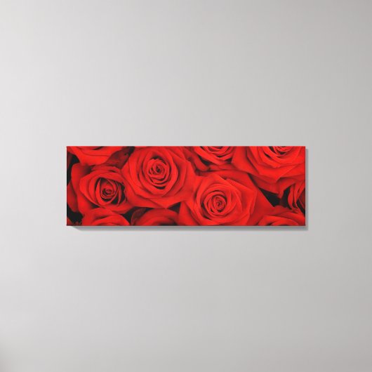 Canvas Muur Art-rode rozen (Voorkant)