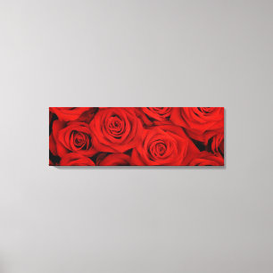 Canvas Muur Art-rode rozen Afdruk
