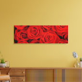 Canvas Muur Art-rode rozen Afdruk (Insitu (Woonkamer))