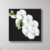 Canvas Muur Art-witte orchideeën (Voorkant)