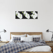 Canvas Muur Art-witte orchideeën (Insitu (Slaapkamer))