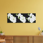Canvas Muur Art-witte orchideeën (Insitu (Woonkamer))