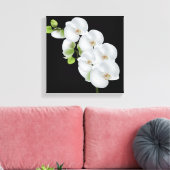 Canvas Muur Art-witte orchideeën Afdruk (Insitu (Woonkamer))