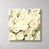 Canvas Muur Art-witte rozen (Voorkant)