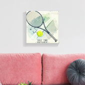 Canvas Muurkunst - Tenniskampioen | Vet en stijlvo (Insitu (Woonkamer))