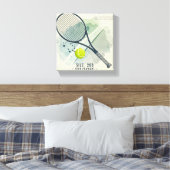Canvas Muurkunst - Tenniskampioen | Vet en stijlvo (Insitu (Slaapkamer))