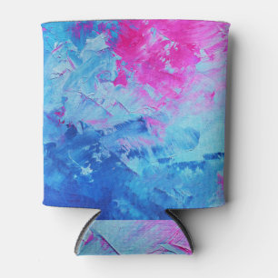 Canvas Mystery: Abstracte olieverf textuur Blikjeskoeler