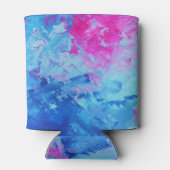 Canvas Mystery: Abstracte olieverf textuur Blikjeskoeler (Achterkant)