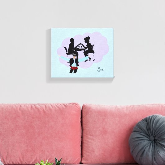 Canvas: Night Life Canvas Afdruk (Insitu (Woonkamer))