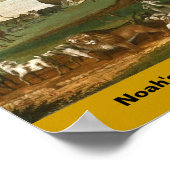 Canvas: Noah's Ark door Edward Hicks - 1846 Poster (Hoek)