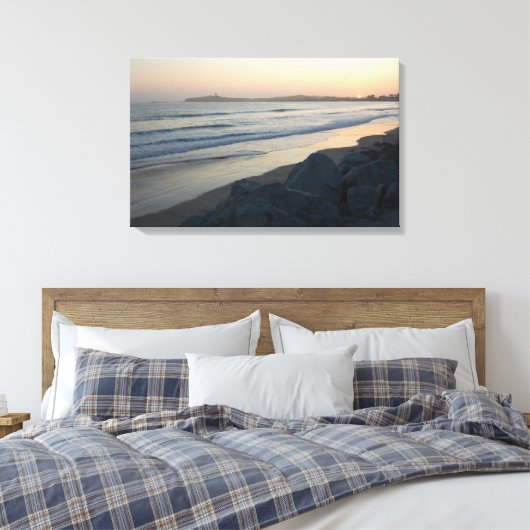 Canvas Noordelijke Californische strand (Insitu (Slaapkamer))