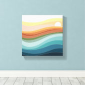 Canvas of acrylprint | Moderne Abstracte woning de (Insitu (Houten vloer))