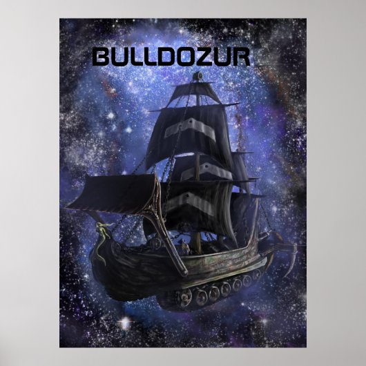 Canvas of "The Bulldozur Vessel" Poster (Voorkant)