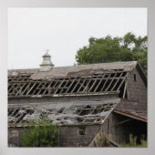 Canvas Old Barn Poster (Voorkant)