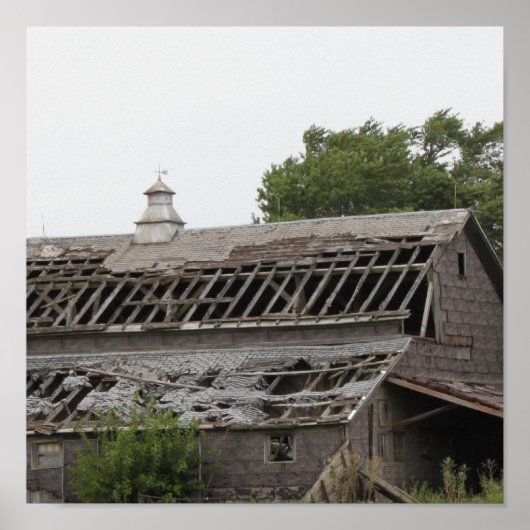 Canvas Old Barn Poster (Voorkant)