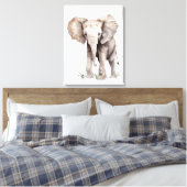 Canvas Olifant Artwork (Insitu (Slaapkamer))