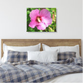 Canvas - omhuld - Roze roze roze roze roze van Sha Afdruk (Insitu (Slaapkamer))