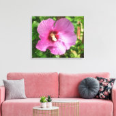 Canvas - omhuld - Roze roze roze roze roze van Sha Afdruk (Insitu (Woonkamer))