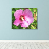 Canvas - omhuld - Roze roze roze roze roze van Sha Afdruk (Insitu (Houten vloer))