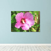 Canvas - omhuld - Roze roze roze roze roze van Sha Afdruk (Insitu (Houten vloer))