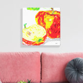 Canvas omslag / Apple a Day Afdruk (Insitu (Woonkamer))