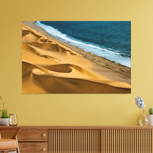 canvas omwikkeld op zee en op het strand (Insitu (Woonkamer))