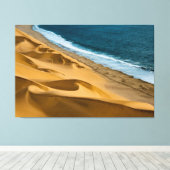 canvas omwikkeld op zee en op het strand afdruk (Insitu (Houten vloer))