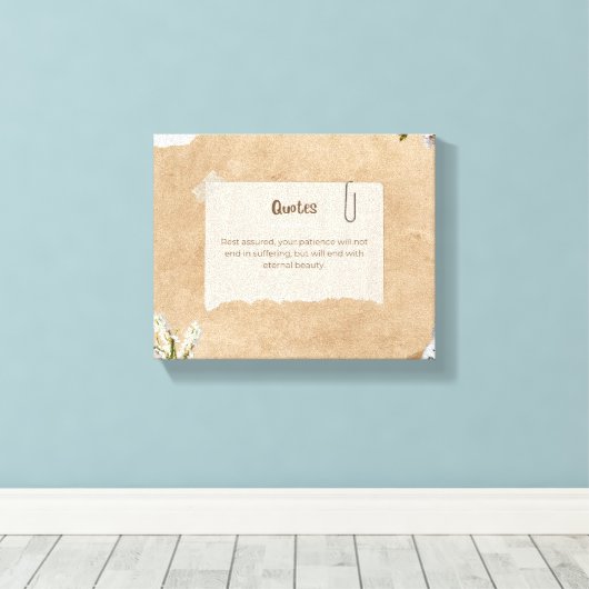 Canvas ontwerp. afdruk (Insitu (Houten vloer))