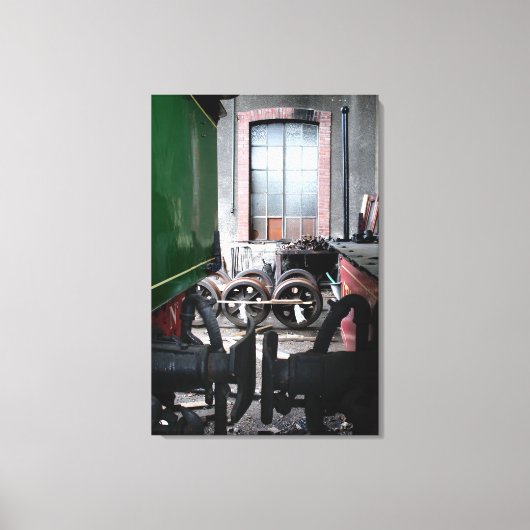 Canvas oude Steam Train Le Mastrou (Voorkant)